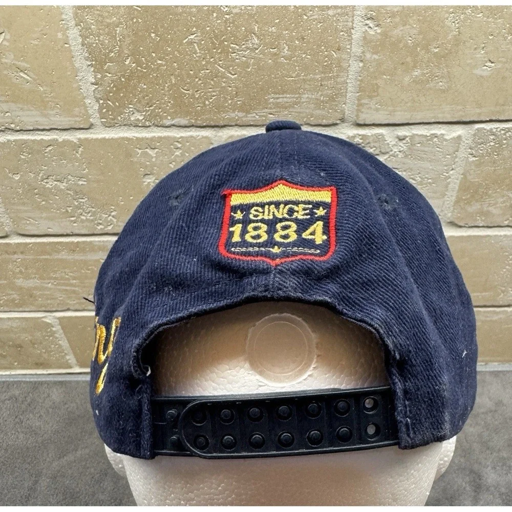 Breitling  Hat Cap Blue Adjustable SnapBack Gold‎ Embroidered Logo Pilot Wings